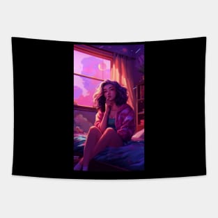 Lofi Girls Dreamscapes Tapestry