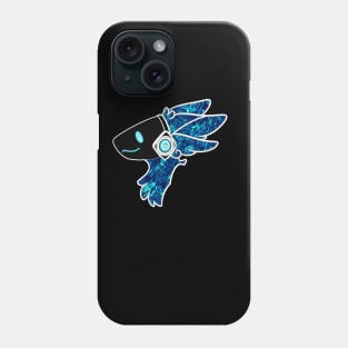 Protogen Fursuit furry fursona head Blue pattern Phone Case