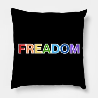 Freadom (Light Outline) Pillow