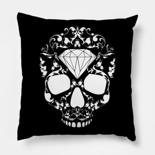 Diamond Skull Skull Head Bones Floral Tribal Gift Pillow