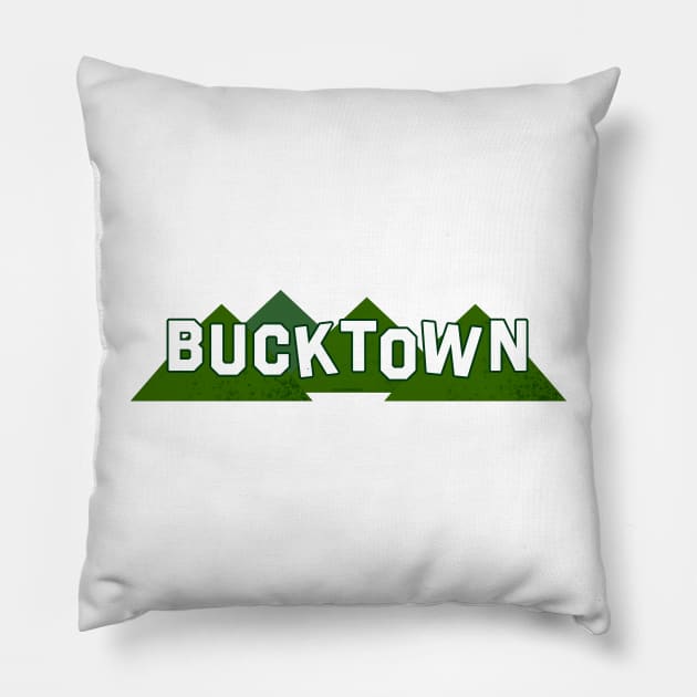 The Bucktown Sign Pillow by Vandalay Industries