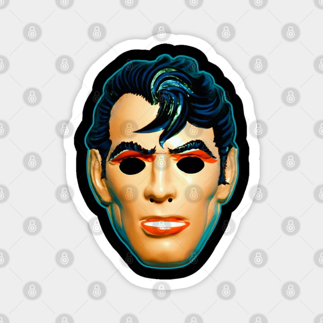 Greaser Man Mask Magnet by TJWDraws