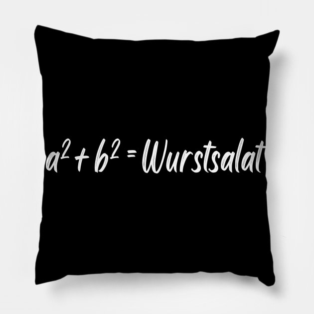 Mathe Wurstsalat Mathematiker Humor Pillow by Foxxy Merch