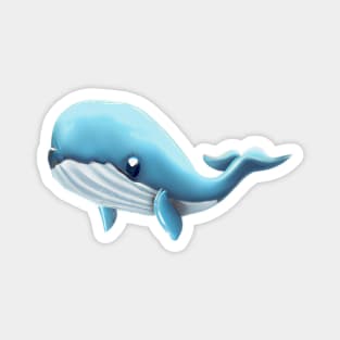 Cute Whale Drawing Magnet