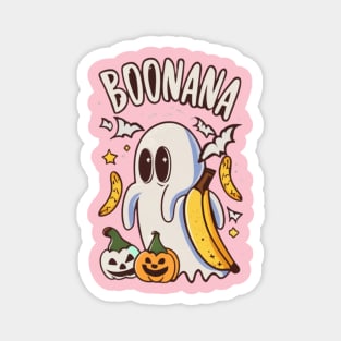 Boonana Cute Ghost Banana Halloween Men Women Kids Magnet