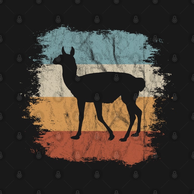 Funky Vintage Retro Llama Silhouette by SkizzenMonster