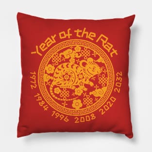 Chinese Year of the Rat Pillow