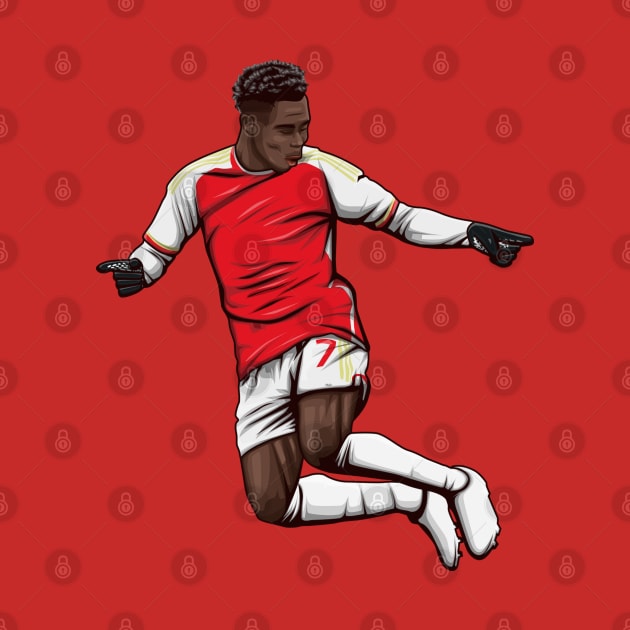 Bukayo Saka by Aldduardo