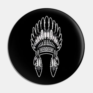 Native American Headdress Pin