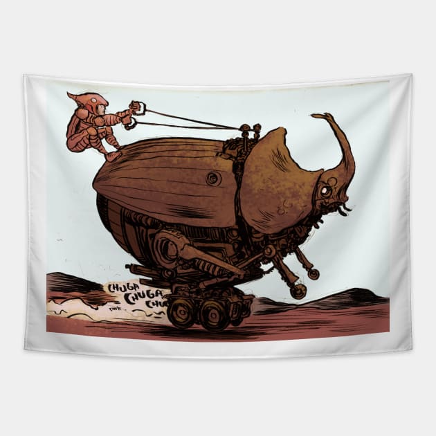 Beetle Speed Tapestry by jesse.lonergan