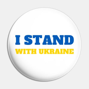 I stand with Ukraine Pin