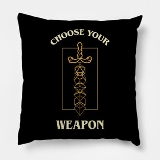 Choose Your Weapon Pillow