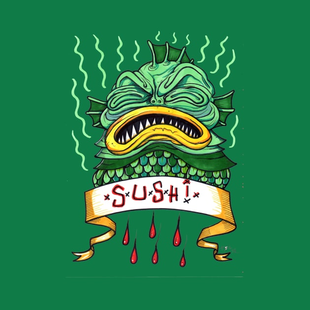 SUSHI FIEND by Brownlazer