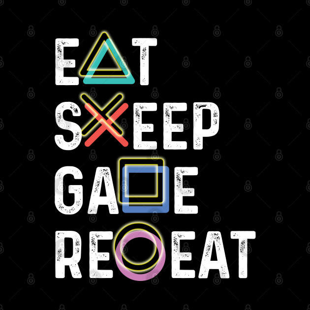 Eat Sleep Game Repeat - Playstation - Phone Case