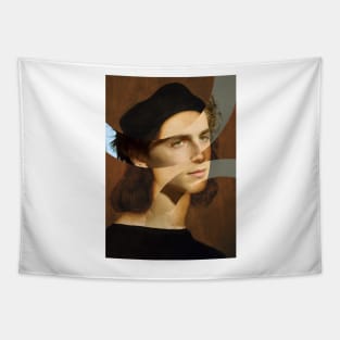 Self Portrait of Raphael and Timothee Chalamet Tapestry