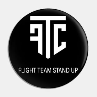 Flightreacts Merch Flight Team Stand Up Ftc Logo black Pin