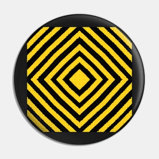 HIGHLY Visible Yellow and Black Line Kaleidoscope pattern (Seamless) 4 Pin