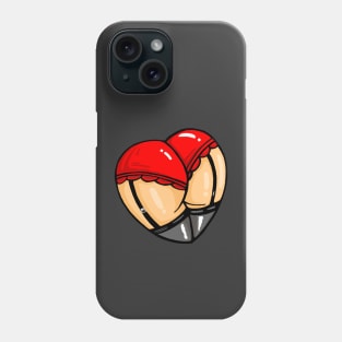 Cute butt tattoo heart Phone Case