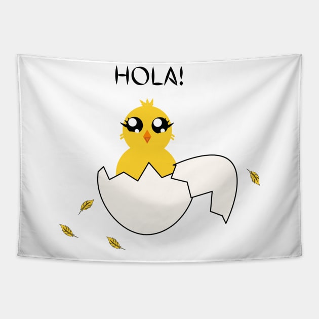 Cute Baby Chick Tapestry by JessyCuba