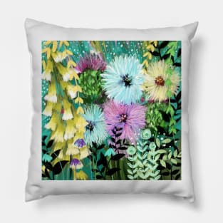 Candy Floral Forest Meadow Pillow