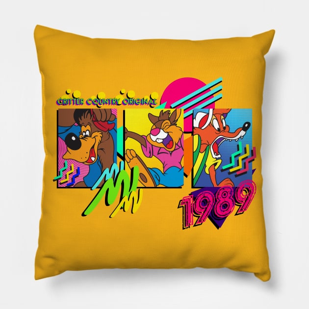 Critter Country Original 1989 Pillow by plaidmonkey