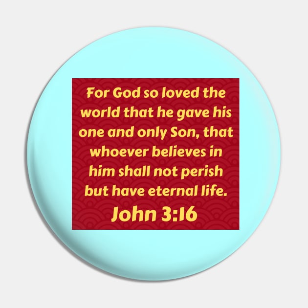 Bible Verse John 3:16 Pin by Prayingwarrior