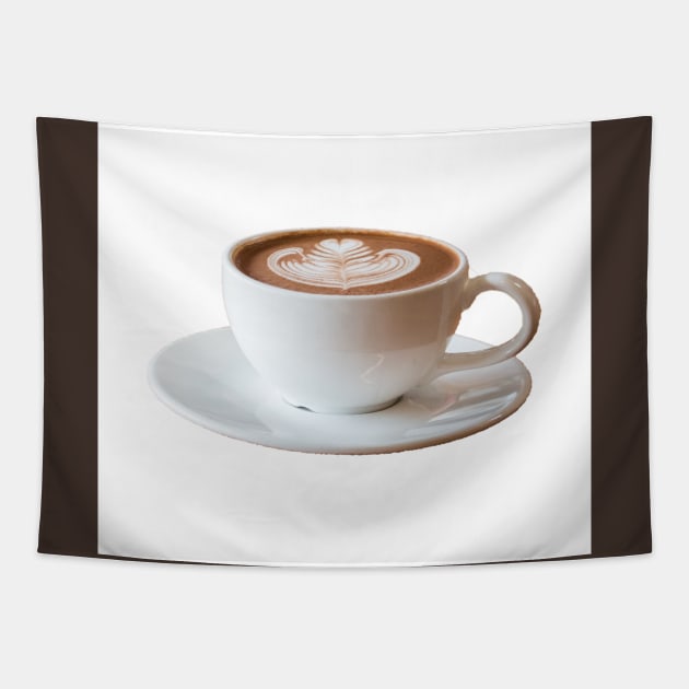 Cup of coffee with a decorative pattern Tapestry by KA&KO