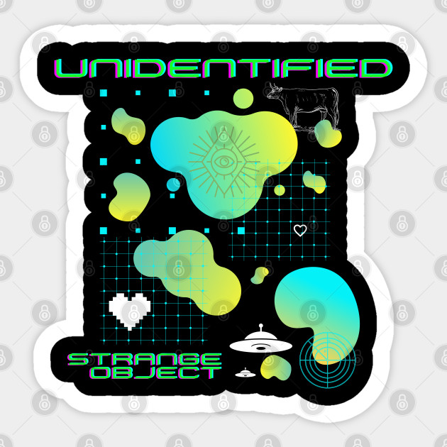 Unidentified Strange Object - Alien - Sticker