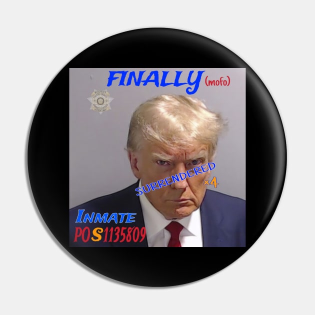 tRump Mugshot POS1135909 - Back Pin by SubversiveWare