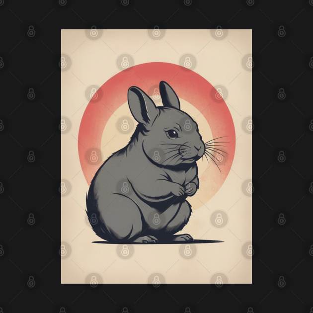 Chinchilla 3 - Japanese Retro Art by nextpensive