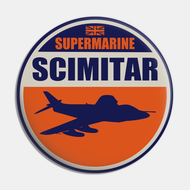 Supermarine Scimitar Pin by Tailgunnerstudios