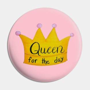 Queen for the Day Crown Pin