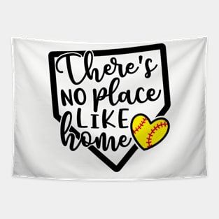 There’s No Place Like Home Softball Tapestry