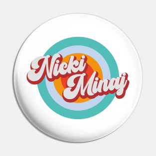 Color Circle With Name Nicki Pin