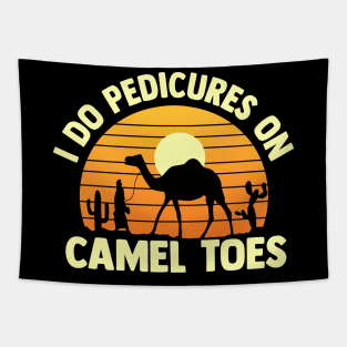i do pedicures on camel toes  vintage sunset Tapestry