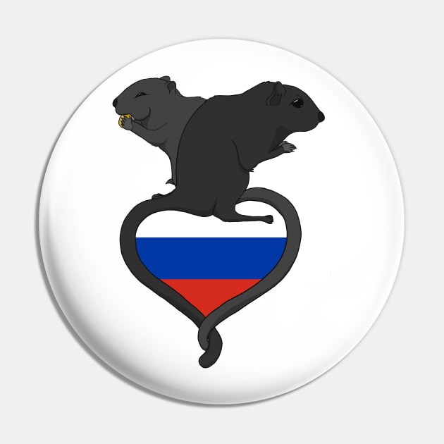 Gerbil Russia (dark) Pin by RampArt