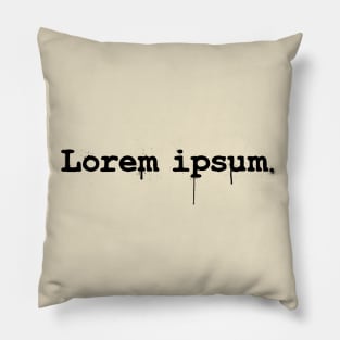 Lorem ipsum. Pillow