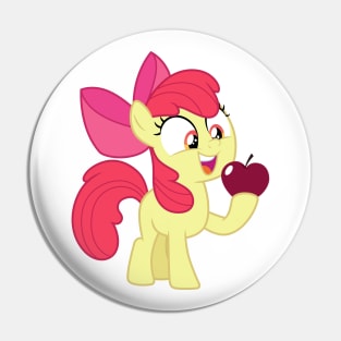 Apple Bloom with an apple Pin