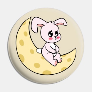 Bunny moon Pin