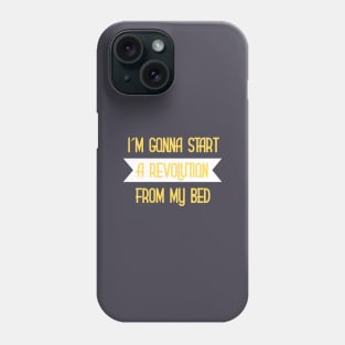 Don´t Look Back in Anger, mustard Phone Case