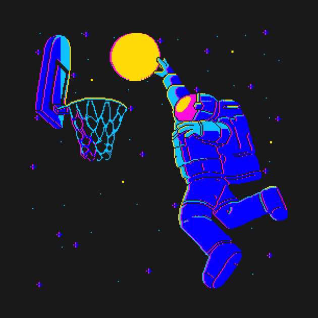 Pixel Moon Dunk by mohymochi