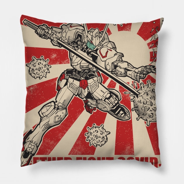 Join Barbatos Fight Virus Pillow by kimikodesign