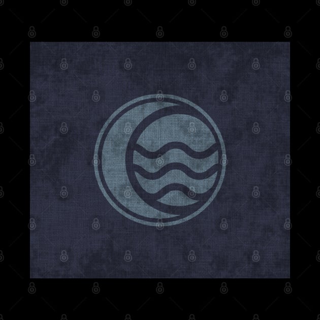 Atla Tapestry 4 - Flag of the Water Tribe (North) by Cleobule