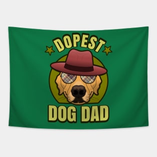 Dopest Dog Dad Funny Cool Puppy Father Tapestry