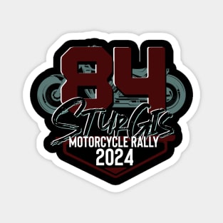 Logo style 84th sturgis motorcycle rally 2024 Magnet