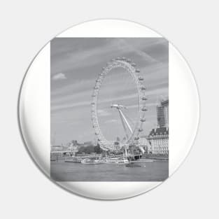 London eye black and white photo Pin