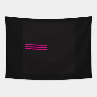 Pink Line on gray fiber Tapestry