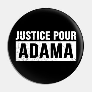 Justice Pour ADAMA Pin