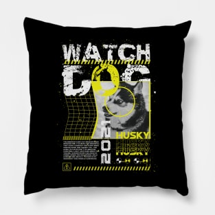 Watchdog - Husky Pillow