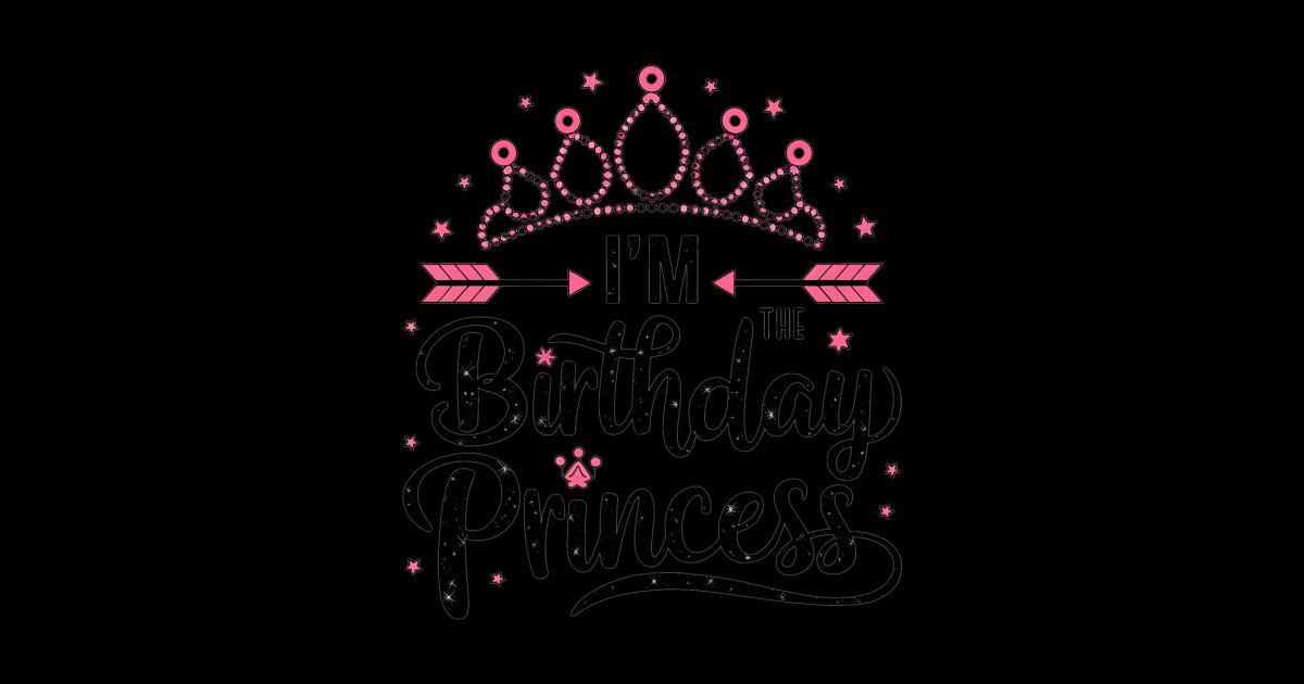 Birthday For Girl Outfit I am The Birthday Princess - Happy Birthday ...